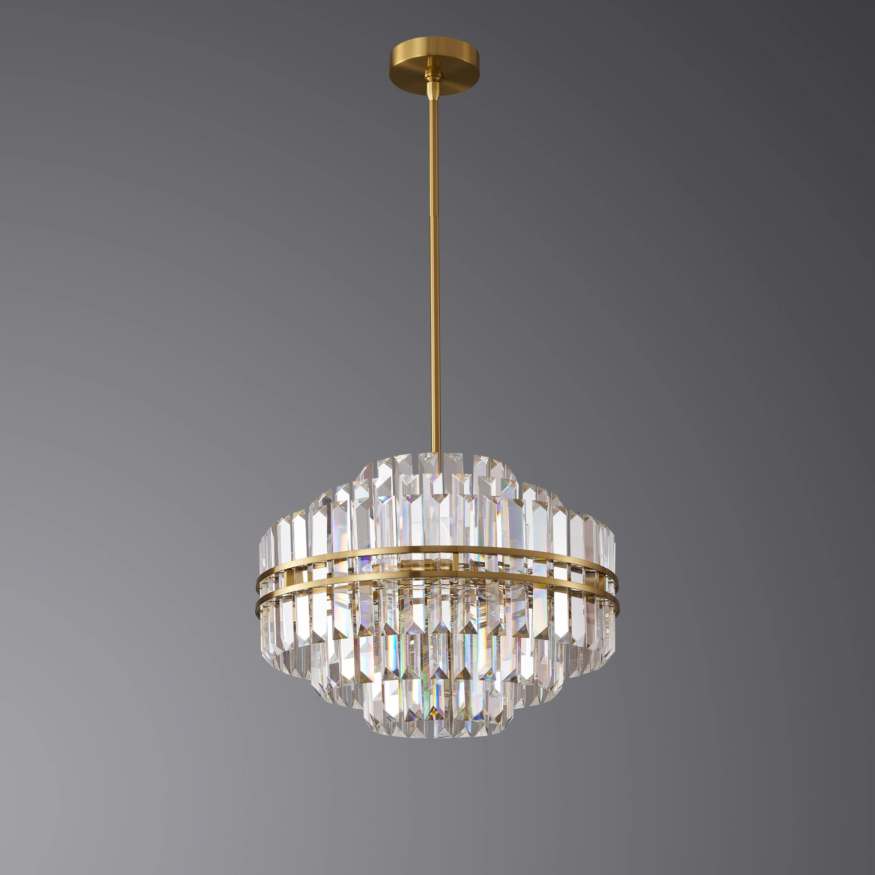 Chandelier 5550/D550 Brushed brass. Photo 2