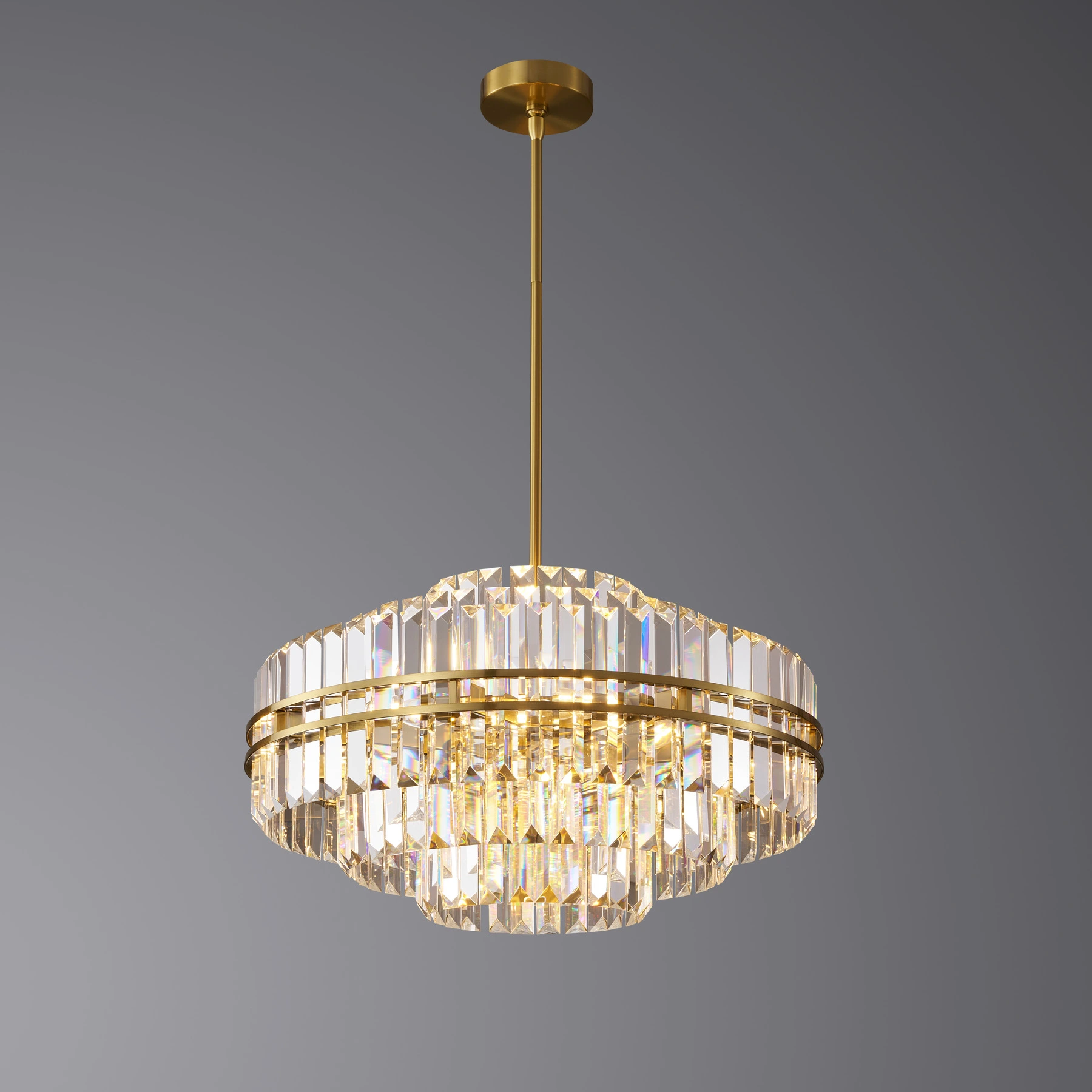 Chandelier 5550/D700 Brushed brass