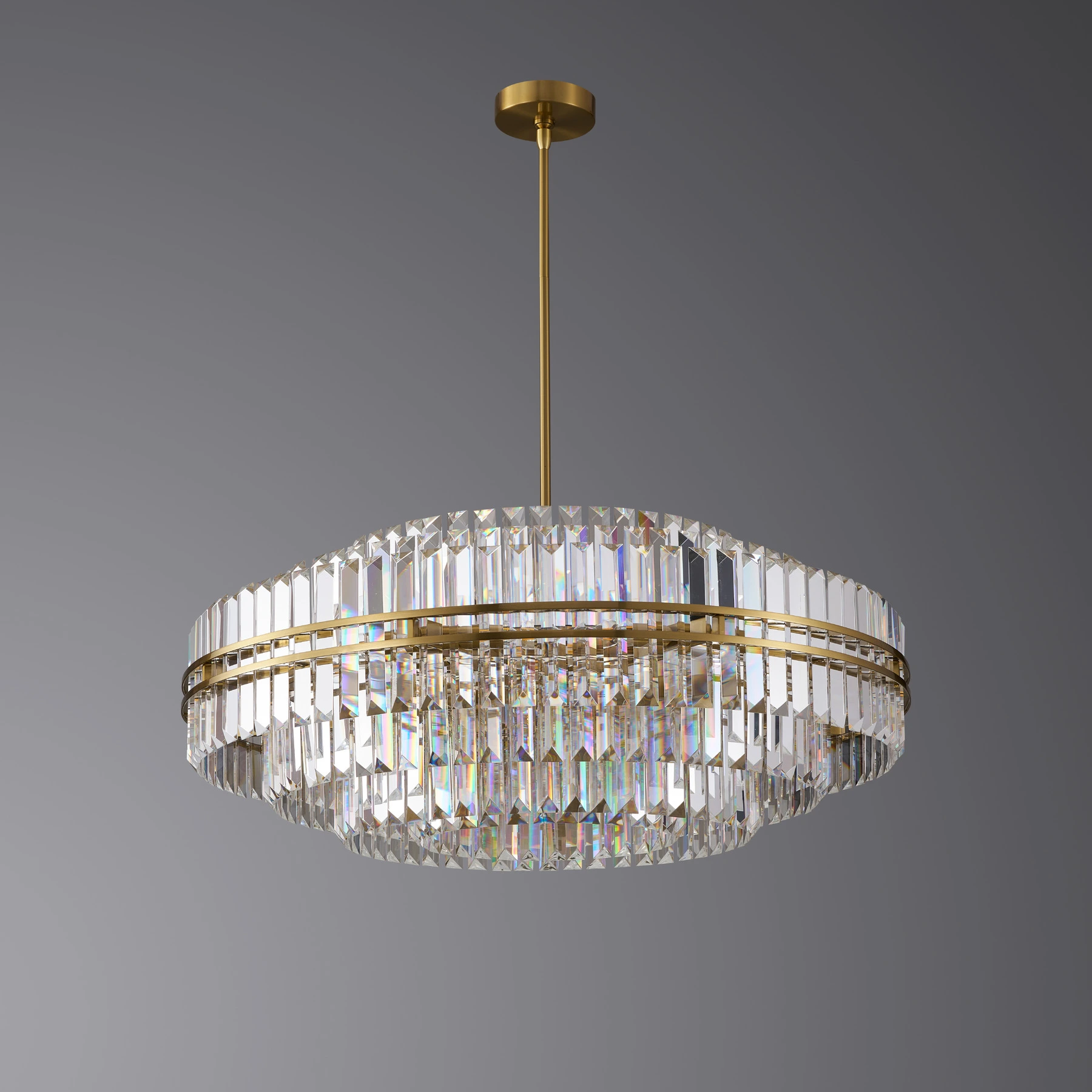 Люстра 5550/D1000 Brushed brass. Фото 2
