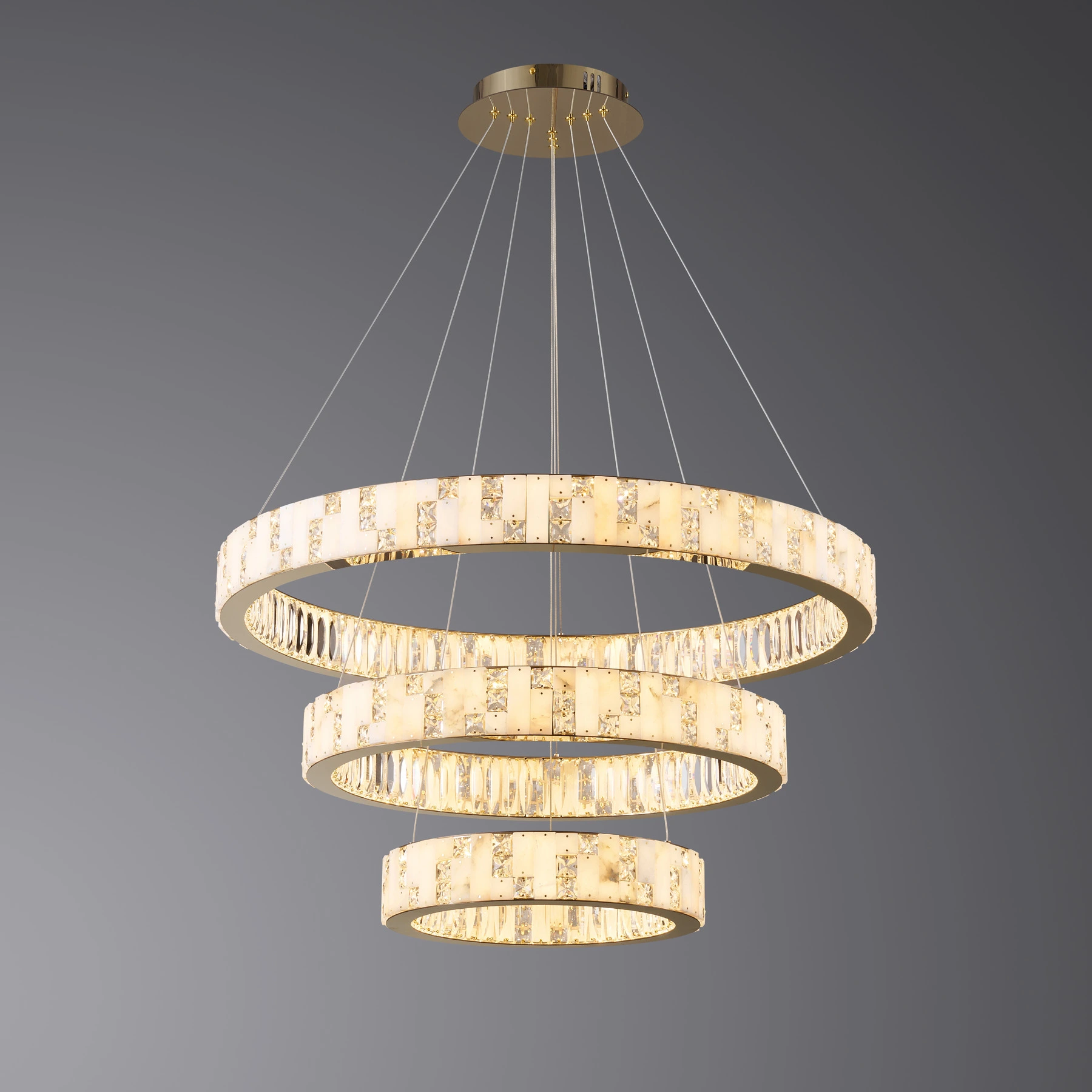 Chandelier 8123/80+60+40 F-gold