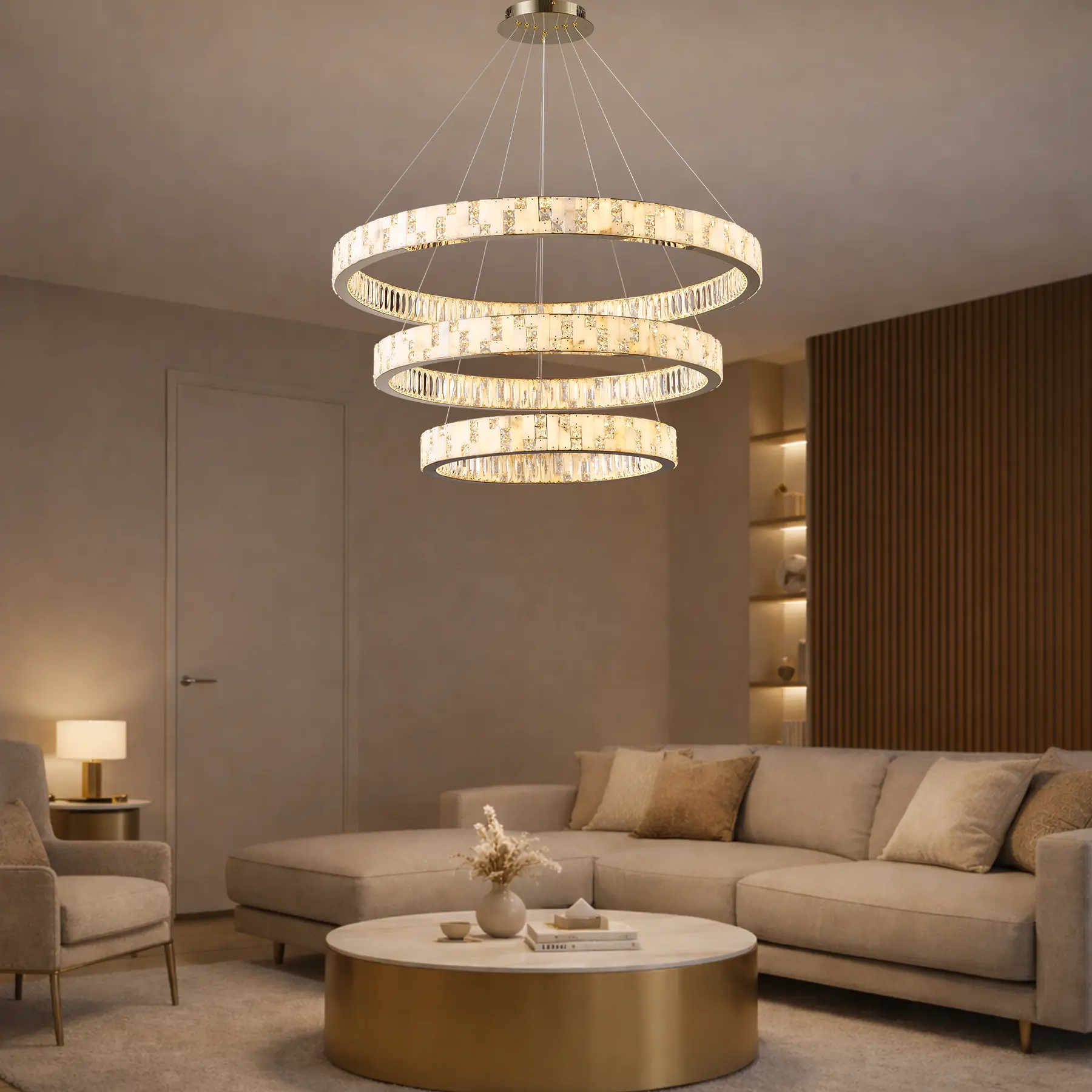 Chandelier 8123/100+80+60 F-gold. Photo 3
