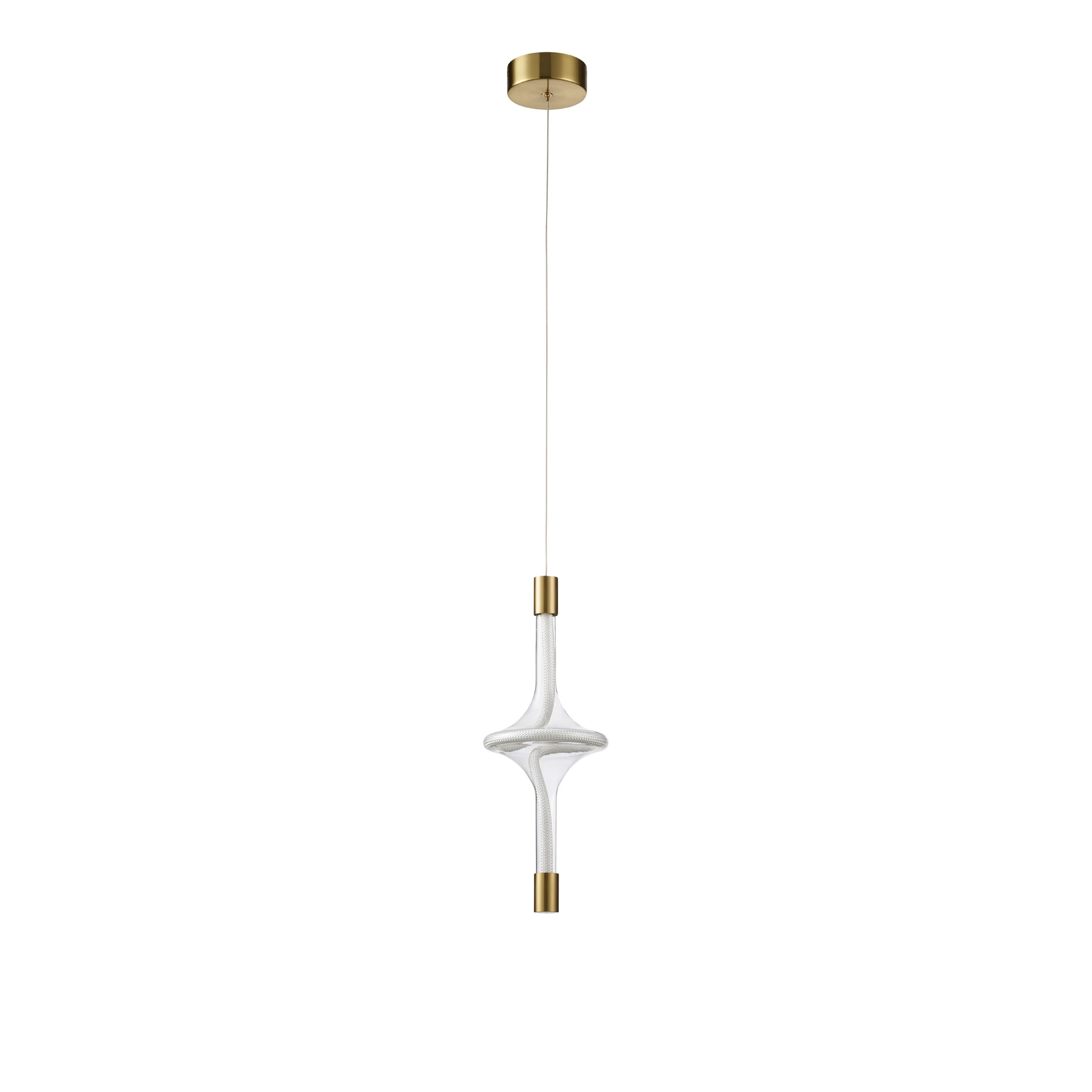 Pendant light 2084/1P Brushed brass. Photo 2