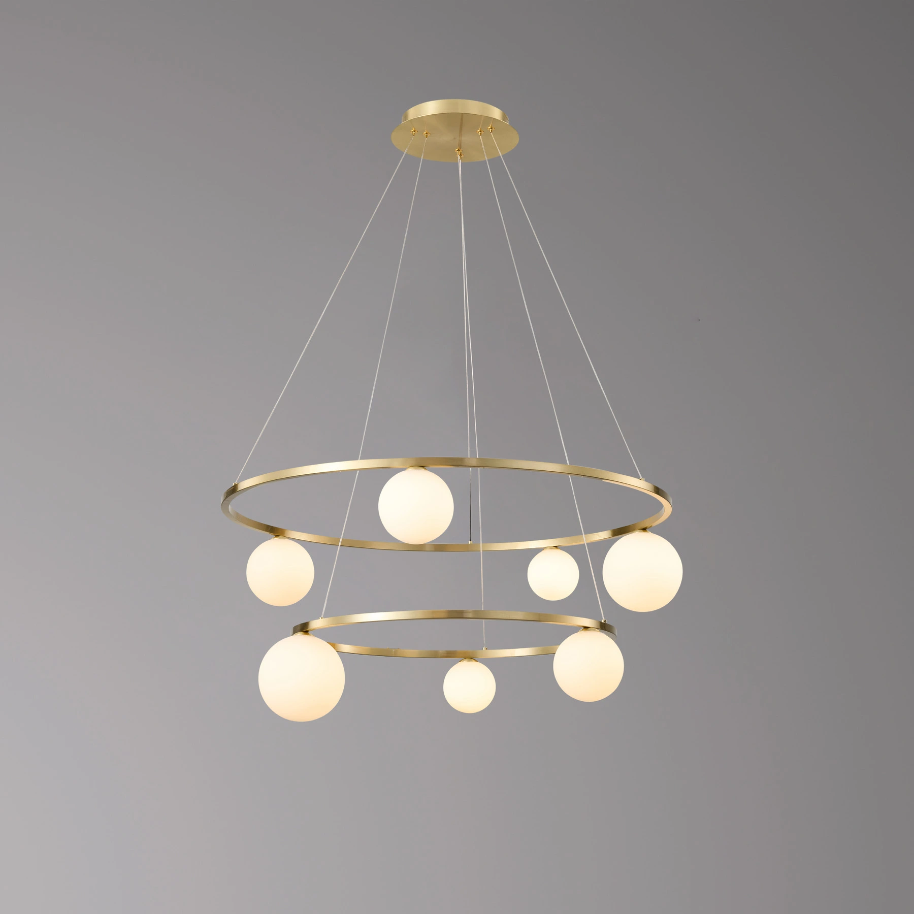 Chandelier 6880/60+80 Sand gold (One base)