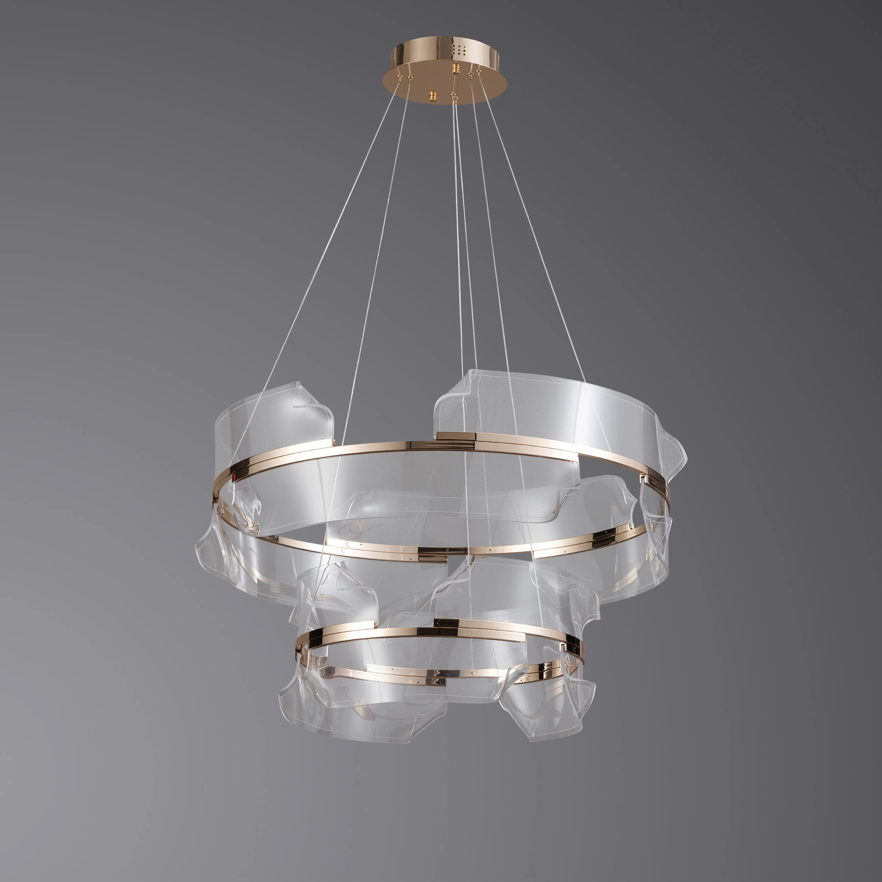 Chandelier 2036/800+500 F-gold. Photo 2