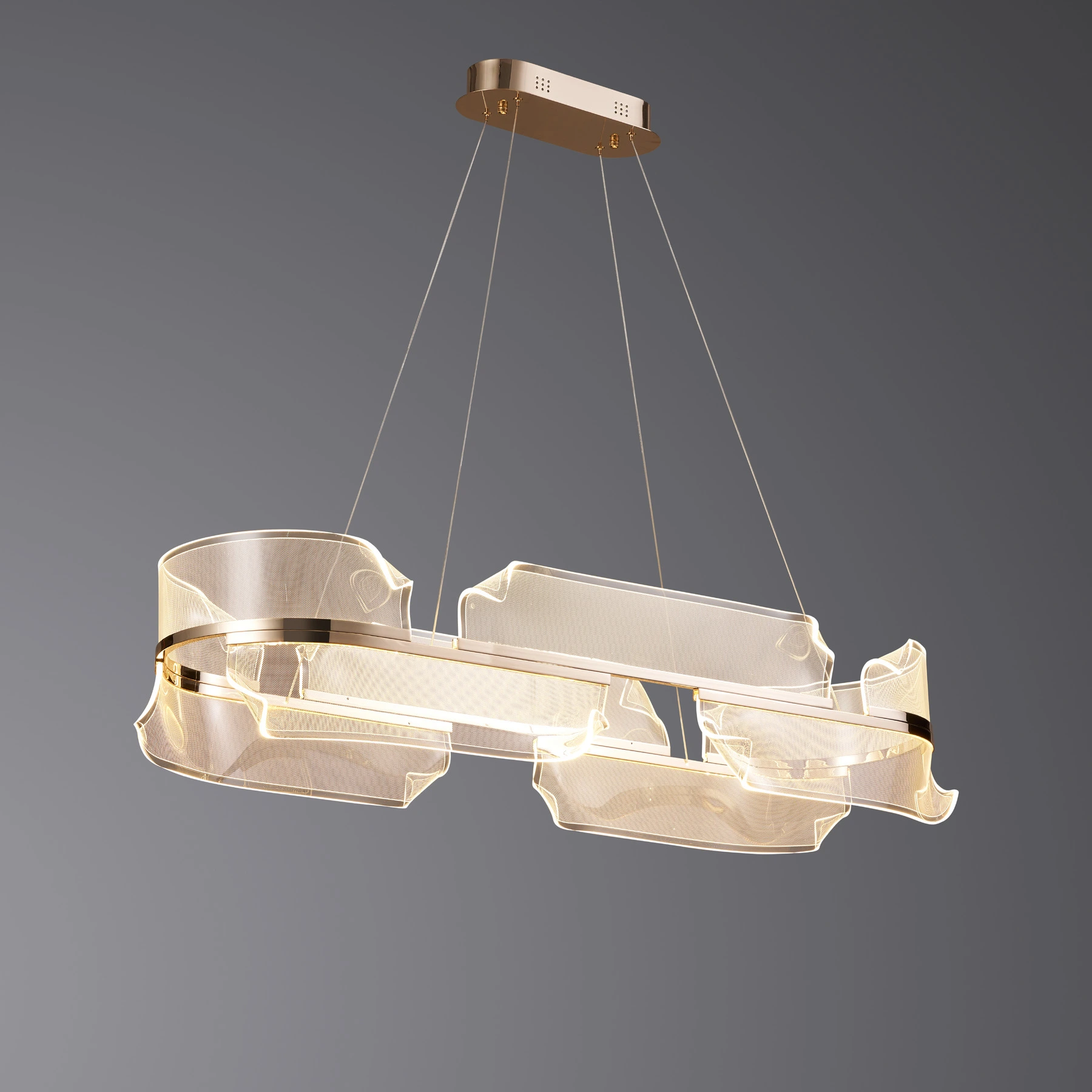 Люстра 2036/L1200 F-gold