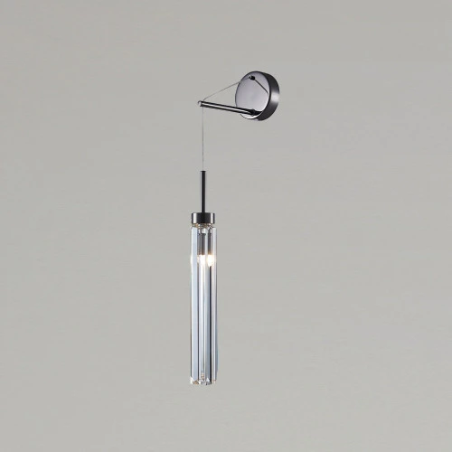 Wall sconce 8000-1WB Black chrome