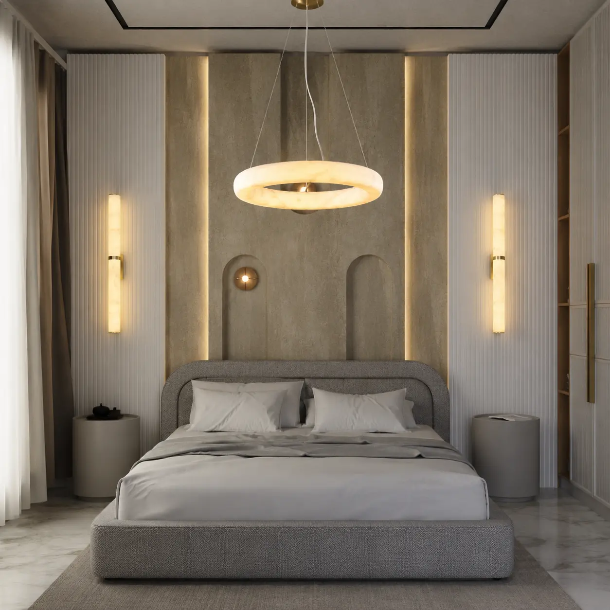 Бра 8301/H600 Brushed brass. Фото 3