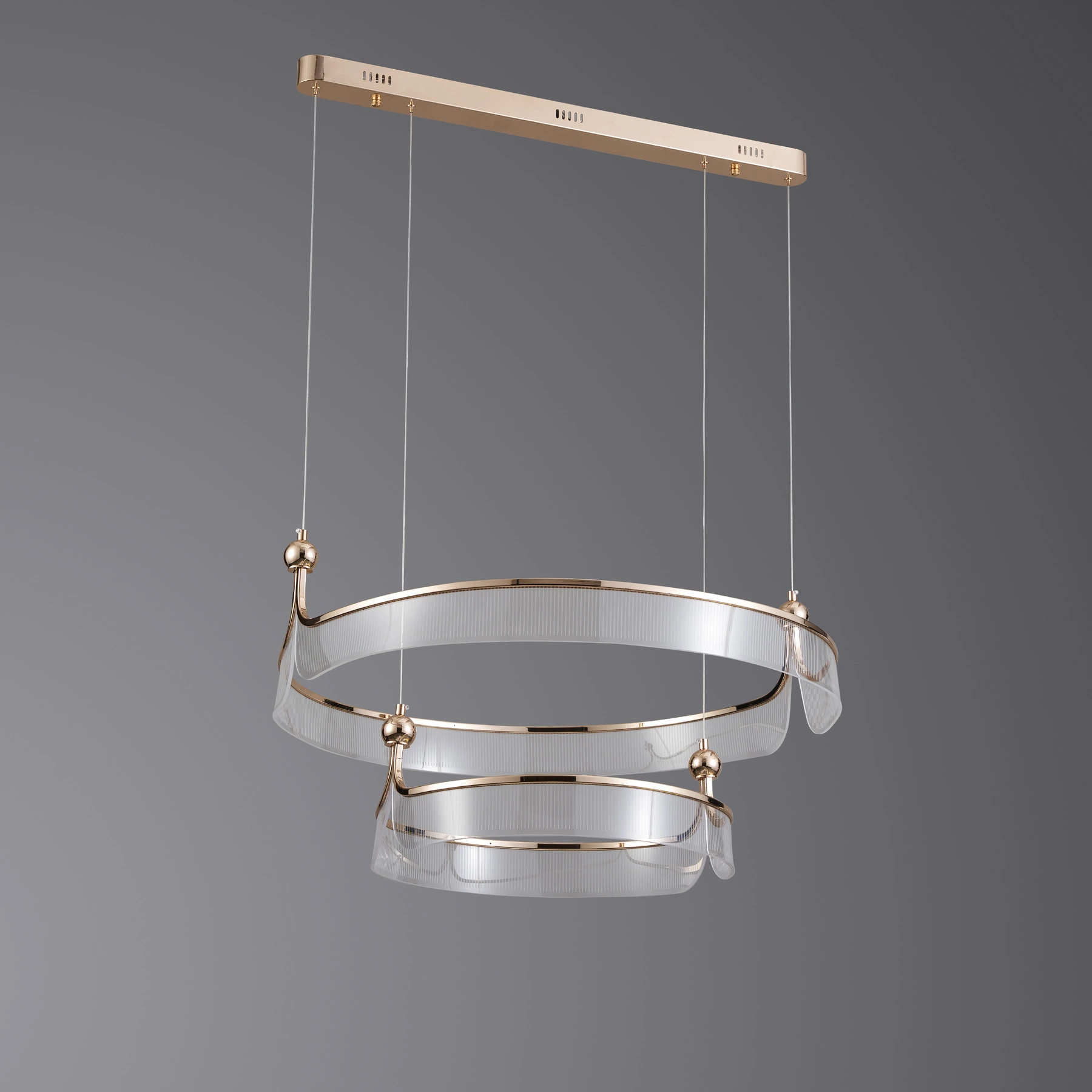 Chandelier 2041/800+500 F-gold. Photo 2