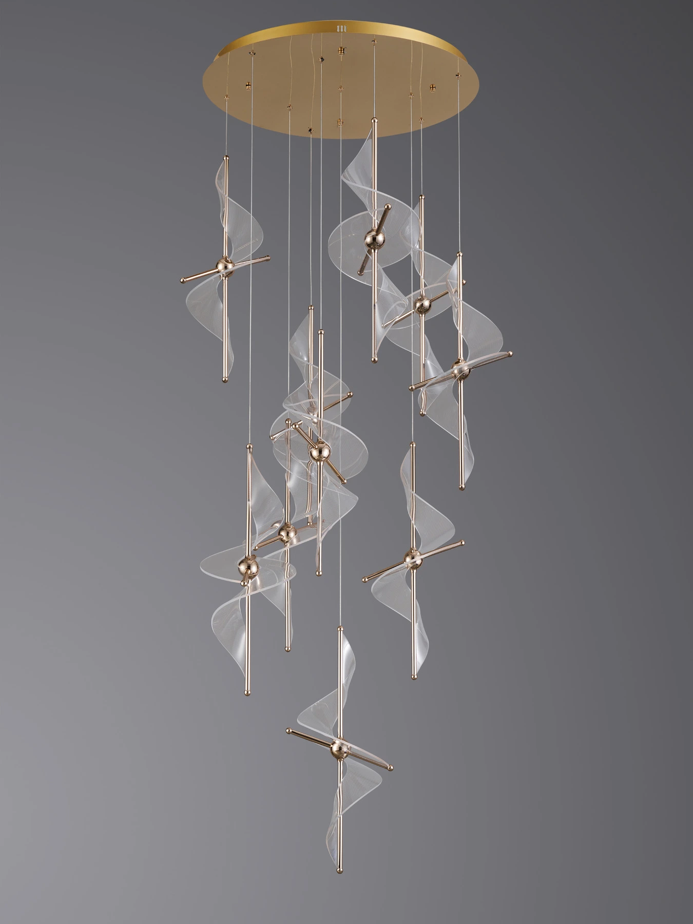 Chandelier 2039/10P F-gold. Photo 2