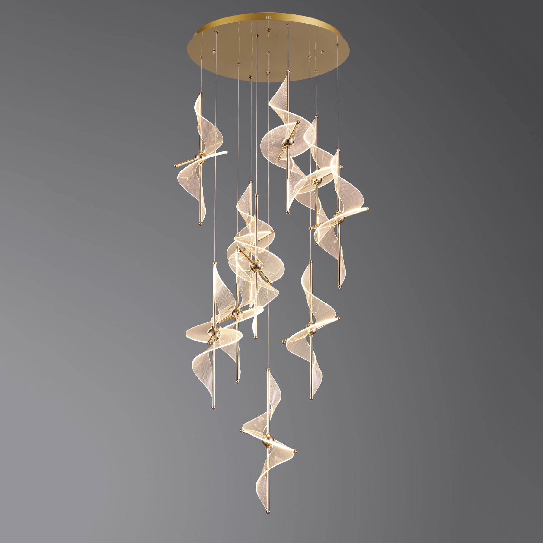 Chandelier 2039/10P F-gold
