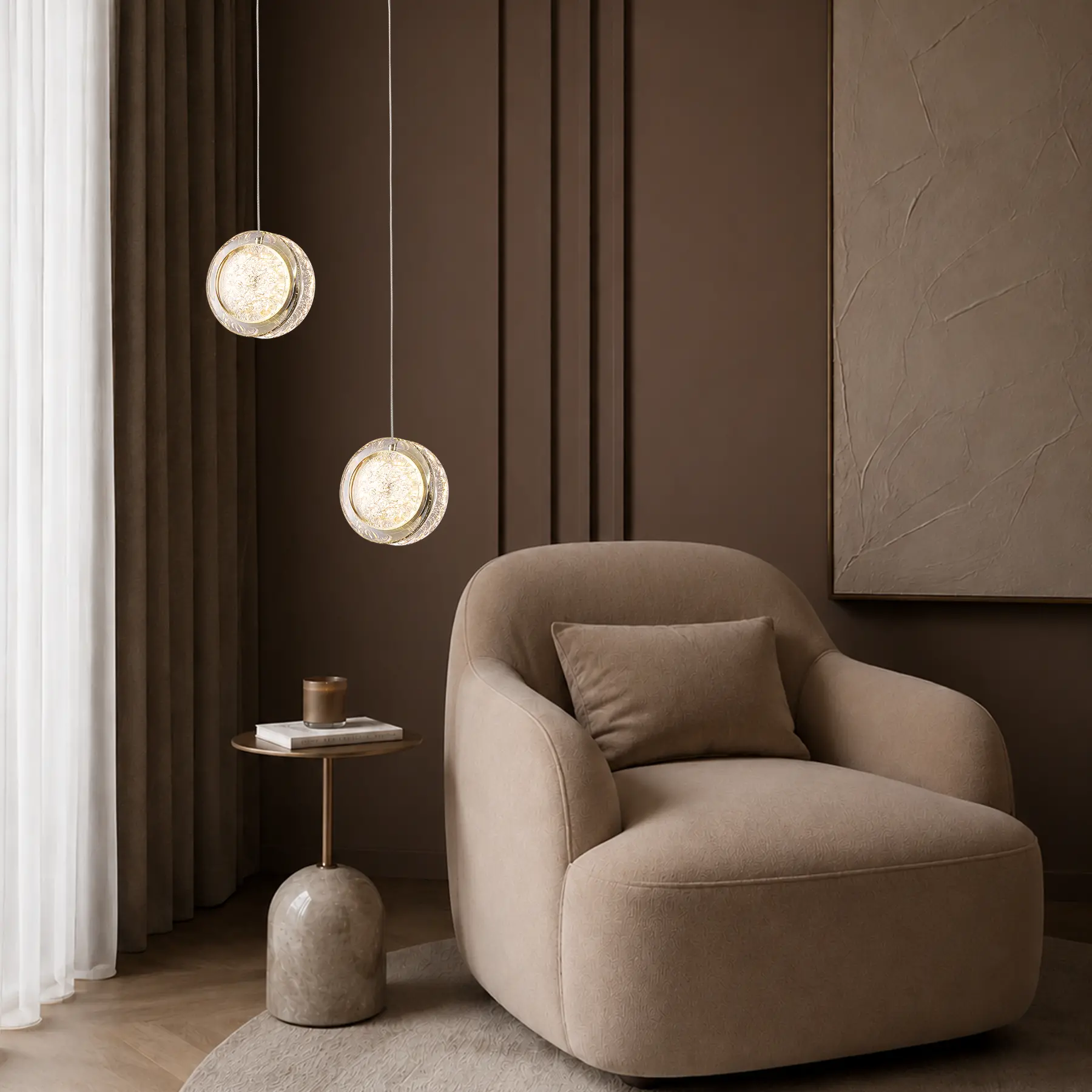 Pendant light 2248/1P1 S-gold. Photo 3