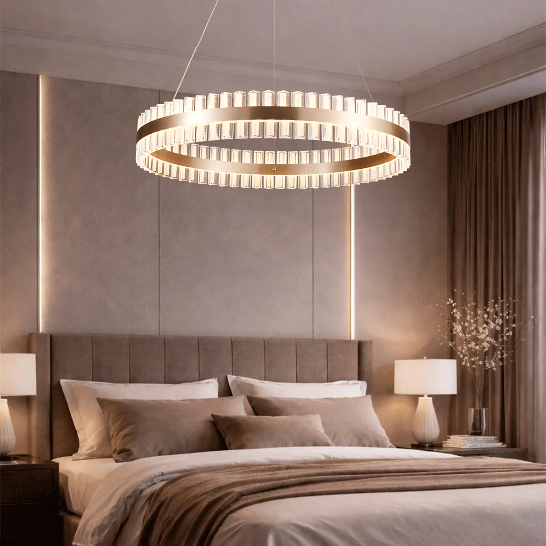 Chandelier 9892/800 Champagne gold. Photo 3
