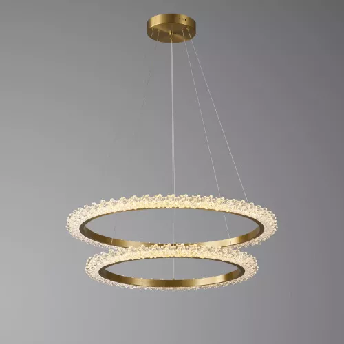 Chandelier 2283/800+600 Brushed brass