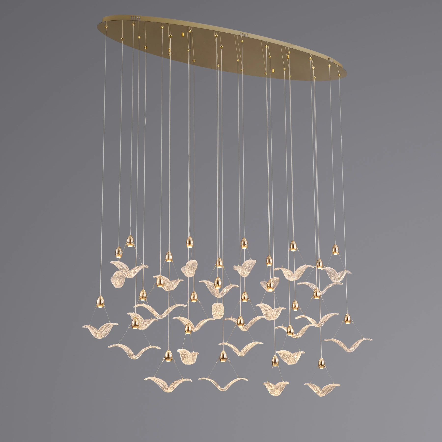 Люстра 8124/L1300*W330  F-gold