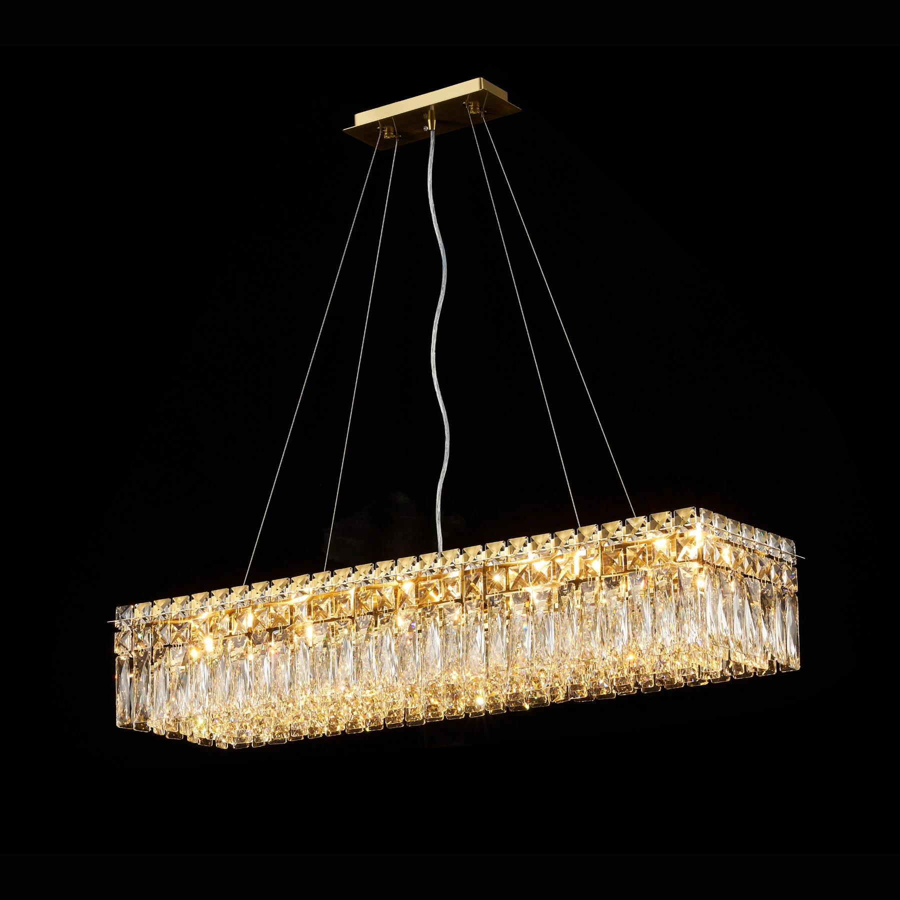 Люстра 1068/L1000*300 Titanium gold