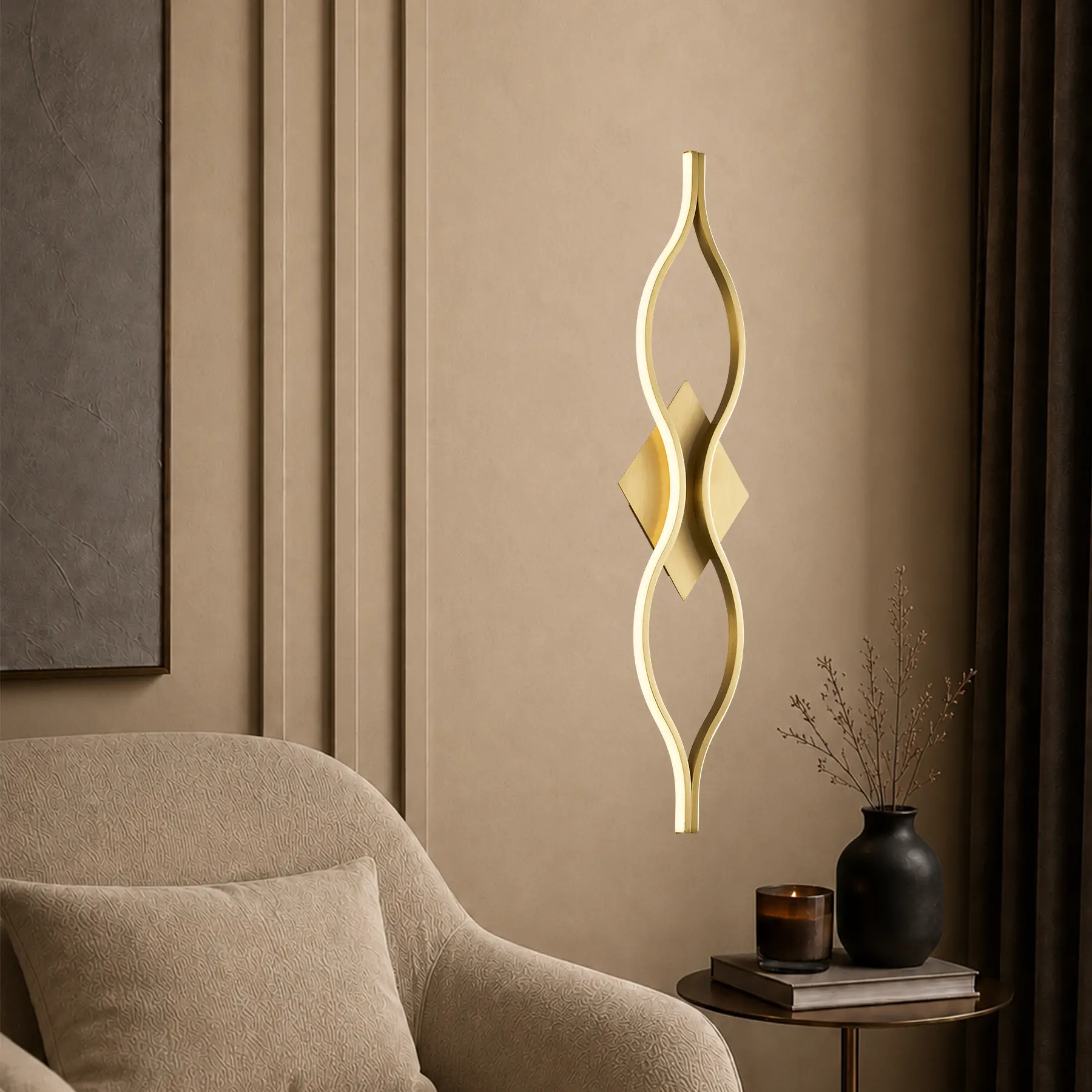 Бра 2093/700 Brushed brass. Фото 2