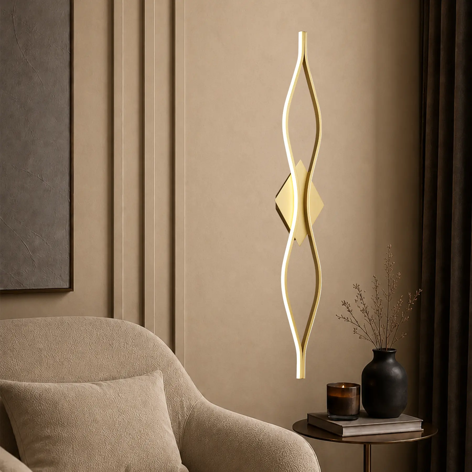 Бра 2093/1000 Brushed brass. Фото 3