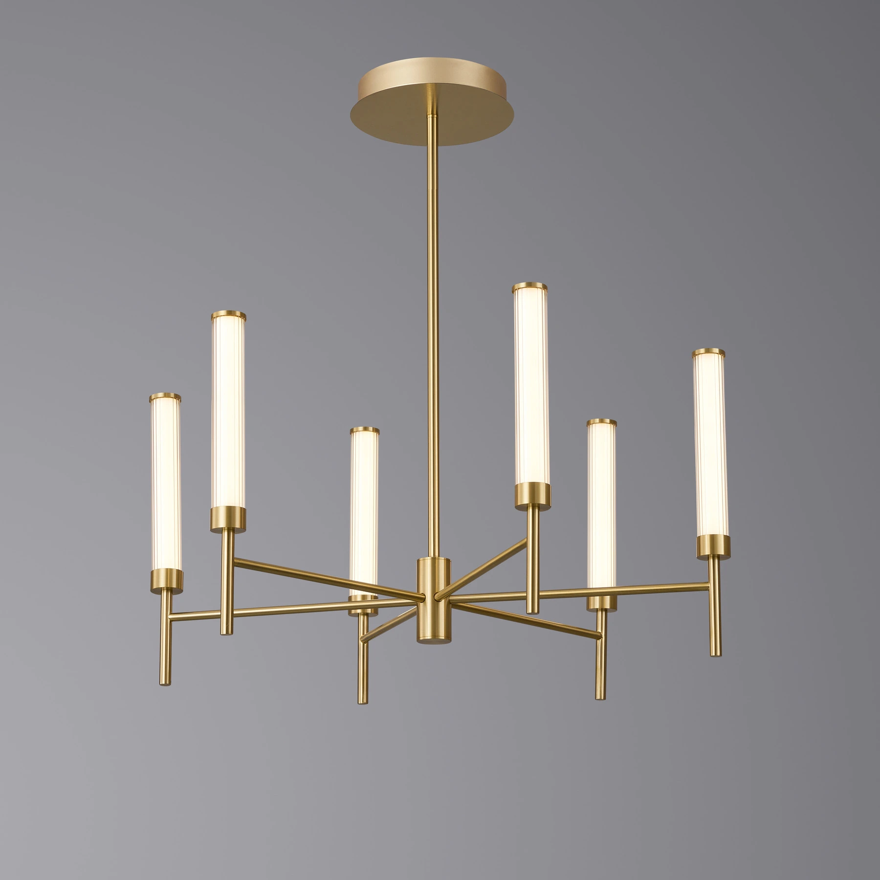Люстра 8308/D6 Brushed brass